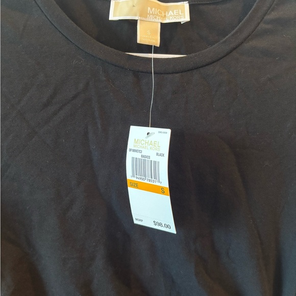 NWT Designer Michael Kors Elegant Black Long Sleeve Dress Size S Sku#136 - Picture 2 of 9